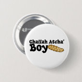 Challah Atcha' Boy Ronde Button 5,7 Cm (Voorkant /achterkant)