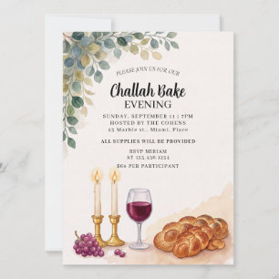 Challah Bak Evenement Joodse Uitnodiging