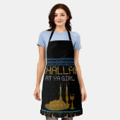 Challah bij Ya Girl Matching Funny Ugly Kerstmis Schort (Gedragen)