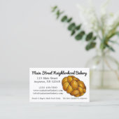 Challah Bread Bakery Baker Jewish Food Baking Cu Visitekaartje (Staand voorkant)
