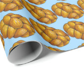 Challah Bread Hanukkah Chanukah Joodse Feestdagen Cadeaupapier (Rol Hoek)