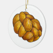 Challah Bread Loaf Happy Hanukkah Chanukah Keramisch Ornament (Links)