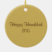 Challah Bread Loaf Happy Hanukkah Chanukah Keramisch Ornament (Achterkant)