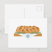 Challah-brood Briefkaart (Voorkant / Achterkant)