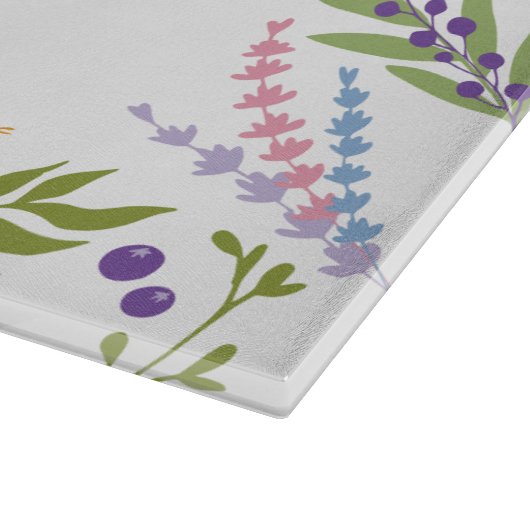 Challah Cutting Board Shabbat Floral Hebrew  Snijplank (Hoek)