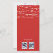 Challah Days Hanukkah 2-Photo Holiday Kaart | Rood (Achterkant)