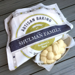 Challah Deeg Afdekken.Rustiek-Navy-Graige Katoenen Servet