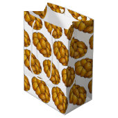 Challah gevlochten joods bakkerij brood Hanukkah Medium Cadeauzakje (Voorkant Gekanteld)