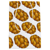 Challah gevlochten joods bakkerij brood Hanukkah Medium Cadeauzakje (Voorkant)