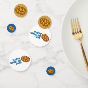 Challah Gevlochten Joodse Bakkerij Brood Hanukkah Confetti