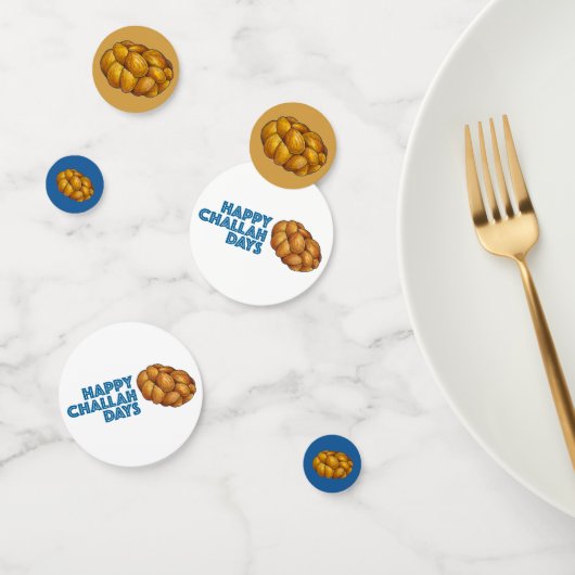 Challah Gevlochten Joodse Bakkerij Brood Hanukkah Confetti (Groep)