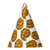 Challah Gevlochten Joodse Bakkerij Brood Hanukkah Feesthoedjes (Achterkant)