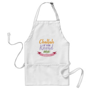 Challah if you Knead me Colorful Floral Quirky Standaard Schort