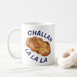 Challah La La La Funny Jewish Foodie Hanukkah Koffiemok