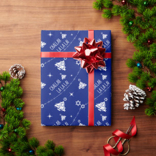 Challah La La La La La La Hanukkah kerstboom Elke Cadeaupapier