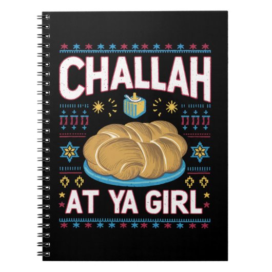 Challah op Ya Meisje Grappige Chanoeka Eten Chanoe Notitieboek (Voorkant)