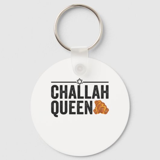 Challah Queen Funny Hanukkah Jewish Holiday Gift Sleutelhanger (Voorkant)