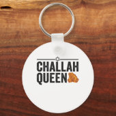 Challah Queen Funny Hanukkah Jewish Holiday Gift Sleutelhanger (Voorkant)