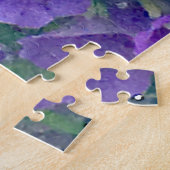 Challchallenge Mini Paarse Petunias Legpuzzel (Zijkant)