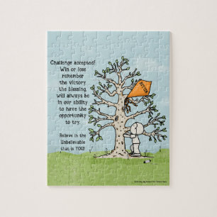 Challenge Accepted Jigzaag Puzzle Legpuzzel