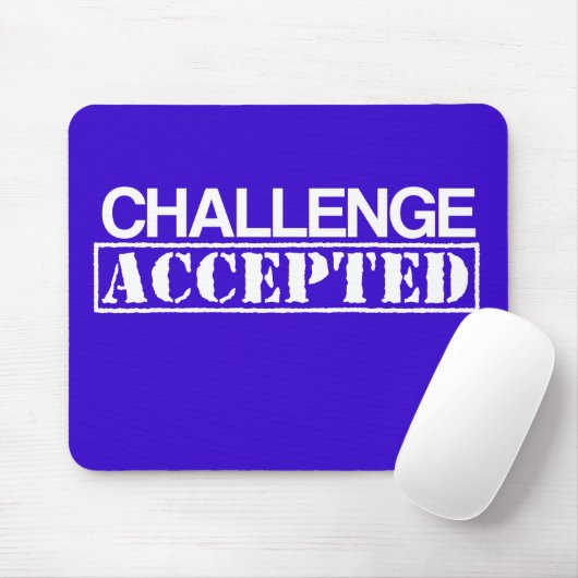 Challenge Accepted Mousepad Muismat (Met muis)