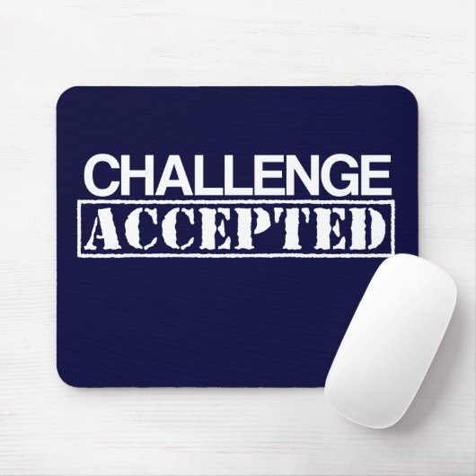 Challenge Accepted Mousepad Muismat (Met muis)