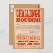 Challenge Houdini Briefkaart (Voorkant / Achterkant)