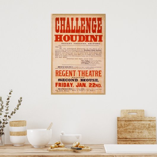 Challenge Houdini Poster (Keuken)