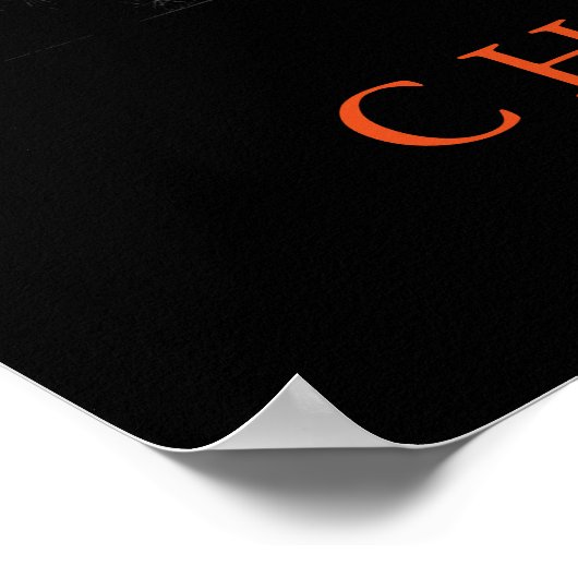 Challenge Inspirerend Black & White Lion Poster (Hoek)