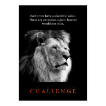 Challenge Inspirerend Black & White Lion