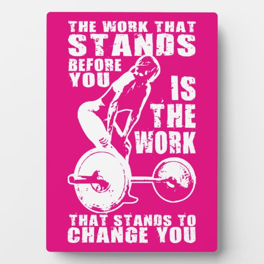 CHALLENGE - Women's Workout Motivatie Fotoplaat (voorkant)