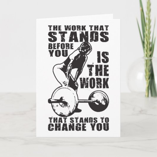 CHALLENGE - Women's Workout Motivatie Kaart (Voorkant)