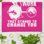 CHALLENGE - Women's Workout Motivatie Theedoek (Gevouwen)