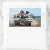 Challenger 2 Main Battle Tank (MBT) Brits leger Rechthoekige Sticker (Tas)
