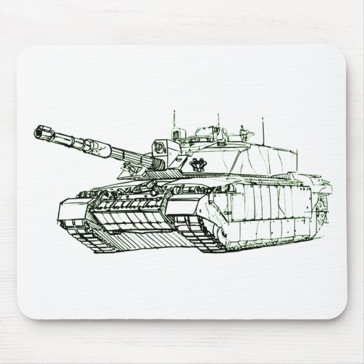 Challenger 2 MBT Muismat (Voorkant)