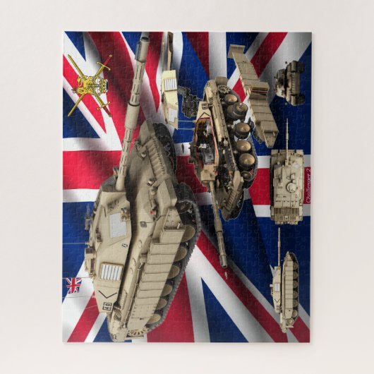 Challenger 2-tank legpuzzel (Verticaal)