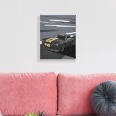 Challenger Black Canvas Afdruk (Insitu (Woonkamer))