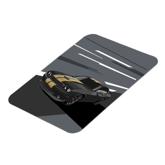 Challenger Black Magneet (Linkerzijde)