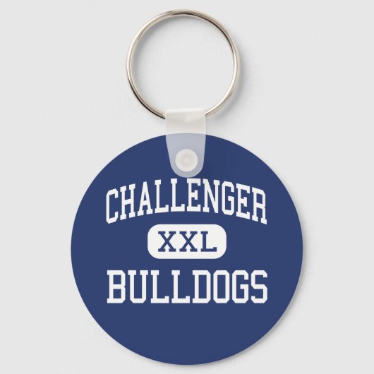 Challenger Bulldogs Middle Glendale Arizona Sleutelhanger (Voorkant)