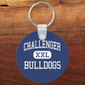Challenger Bulldogs Middle Glendale Arizona Sleutelhanger (Voorkant)
