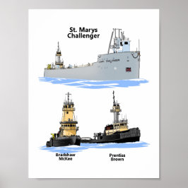 Challenger en sleepboten poster