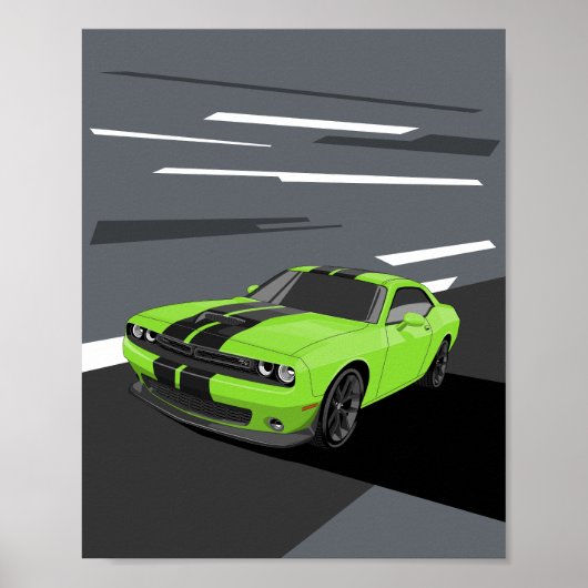 Challenger Green Poster (Voorkant)