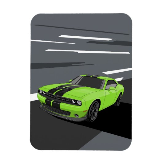 Challenger Groen Magneet (Verticaal)