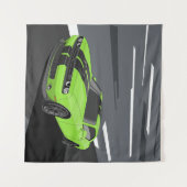 Challenger Groen Wandkleed (Voorkant (horizontaal))