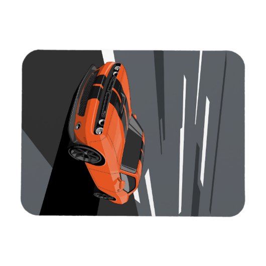 Challenger Orange Magneet (Horizontaal)