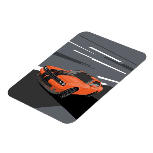 Challenger Orange Magneet (Linkerzijde)