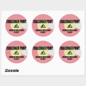 Challenger Point Ronde Sticker (Vel)