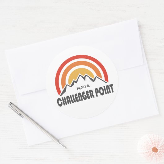 Challenger Point Ronde Sticker (Envelop)
