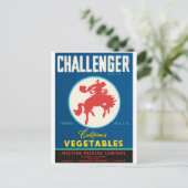 Challenger Rodeo Salinas El Centro Guadalupe CA Briefkaart (Staand voorkant)