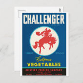 Challenger Rodeo Salinas El Centro Guadalupe CA Briefkaart (Voorkant / Achterkant)